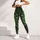 Emerald Fractal Filigree for Elegant Winter Layering and Festive Holiday Style for Women Leggings - 5