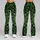 Emerald Fractal Filigree for Elegant Winter Layering and Festive Holiday Style for Women Leggings - 9