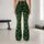 Emerald Fractal Filigree for Elegant Winter Layering and Festive Holiday Style for Women Leggings - 10