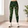 Emerald Fractal Filigree for Elegant Winter Layering and Festive Holiday Style for Women Leggings - 6