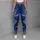 Deep Blue Milky Way Starfield for Stargazing Nights and Cosmic Costume Party Wear Leggings - 6