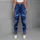 Deep Blue Milky Way Starfield for Stargazing Nights and Cosmic Costume Party Wear Leggings - 4