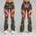 Psychedelic Floral Eyes in Jewel Tones for Festival Days and Everyday Wear for Her Leggings - 9