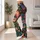 Psychedelic Floral Eyes in Jewel Tones for Festival Days and Everyday Wear for Her Leggings - 11