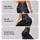 Black Roses and Crescent Moon for Gothic Night Out Style, Elegant Women's Everyday Wear Leggings - 2