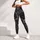 Black Roses and Crescent Moon for Gothic Night Out Style, Elegant Women's Everyday Wear Leggings - 4