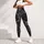 Black Roses and Crescent Moon for Gothic Night Out Style, Elegant Women's Everyday Wear Leggings - 6