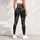 Black Roses and Crescent Moon for Gothic Night Out Style, Elegant Women's Everyday Wear Leggings - 5