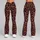 Burgundy Leopard Spots for Summer Training, Gym Sessions and Outdoor Fitness Style Leggings - 9