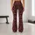 Burgundy Leopard Spots for Summer Training, Gym Sessions and Outdoor Fitness Style Leggings - 10