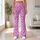 Blush Pink And Lavender Leopard Spots For Campus-To-Studio Activewear Style For Women Leggings - 11