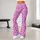 Blush Pink And Lavender Leopard Spots For Campus-To-Studio Activewear Style For Women Leggings - 10