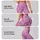 Blush Pink And Lavender Leopard Spots For Campus-To-Studio Activewear Style For Women Leggings - 2