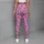 Blush Pink And Lavender Leopard Spots For Campus-To-Studio Activewear Style For Women Leggings - 5