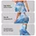 Icy Blue Watercolor Marbling for Yoga, Studio Training, and Everyday Movement Leggings - 2