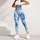 Icy Blue Watercolor Marbling for Yoga, Studio Training, and Everyday Movement Leggings - 5