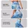 Icy Blue Watercolor Marbling for Yoga, Studio Training, and Everyday Movement Leggings - 2
