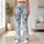 Misty Blue Tree Branches for Calm Yoga, Walks, and Everyday Streetwear for Women Leggings - 11