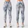 Misty Blue Tree Branches for Calm Yoga, Walks, and Everyday Streetwear for Women Leggings - 3