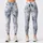 Misty Blue Tree Branches for Calm Yoga, Walks, and Everyday Streetwear for Women Leggings - 1