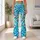 Pastel Aqua Leopard Spots for Colorful Gym Sessions and Everyday Active Style Leggings - 12