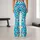 Pastel Aqua Leopard Spots for Colorful Gym Sessions and Everyday Active Style Leggings - 10