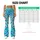 Pastel Aqua Leopard Spots for Colorful Gym Sessions and Everyday Active Style Leggings - 7