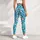 Pastel Aqua Leopard Spots for Colorful Gym Sessions and Everyday Active Style Leggings - 6