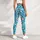 Pastel Aqua Leopard Spots for Colorful Gym Sessions and Everyday Active Style Leggings - 4