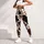 Brown Black And Ivory Cow Spots For Casual Country Style And Festive Everyday Looks Leggings - 5