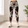 Brown Black And Ivory Cow Spots For Casual Country Style And Festive Everyday Looks Leggings - 4