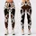 Brown Black And Ivory Cow Spots For Casual Country Style And Festive Everyday Looks Leggings - 1