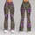 Olive Green Violet Rose Motifs for Dance, Travel and Everyday Wear for Women Leggings - 9