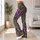 Olive Green Violet Rose Motifs for Dance, Travel and Everyday Wear for Women Leggings - 11