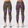 Olive Green Violet Rose Motifs for Dance, Travel and Everyday Wear for Women Leggings - 1