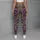 Olive Green Violet Rose Motifs for Dance, Travel and Everyday Wear for Women Leggings - 5