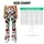 Red Cherry Blossoms and Green Leaves for Running and Outdoor Adventures Leggings - 7