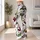 Red Cherry Blossoms and Green Leaves for Running and Outdoor Adventures Leggings - 11