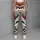 Red Cherry Blossoms and Green Leaves for Running and Outdoor Adventures Leggings - 6