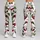 Red Cherry Blossoms and Green Leaves for Running and Outdoor Adventures Leggings - 9