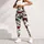 Red Cherry Blossoms and Green Leaves for Running and Outdoor Adventures Leggings - 6