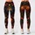 Gothic Pumpkins, Crescent Moon and Haunted Castle for Autumn Halloween Celebrations Leggings - 3