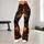 Gothic Pumpkins, Crescent Moon and Haunted Castle for Autumn Halloween Celebrations Leggings - 11