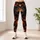 Gothic Pumpkins, Crescent Moon and Haunted Castle for Autumn Halloween Celebrations Leggings - 4