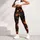 Gothic Pumpkins, Crescent Moon and Haunted Castle for Autumn Halloween Celebrations Leggings - 5