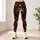 Gothic Pumpkins, Crescent Moon and Haunted Castle for Autumn Halloween Celebrations Leggings - 6