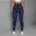 Blue Violet Stained Glass Roses for Bohemian Festivals, Art Walks and Evening Outfits Leggings - 6