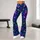 Blue Violet Stained Glass Roses for Bohemian Festivals, Art Walks and Evening Outfits Leggings - 11