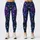 Blue Violet Stained Glass Roses for Bohemian Festivals, Art Walks and Evening Outfits Leggings - 1