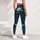 Teal Botanical Wildflowers and Foliage for Everyday Outings and Relaxed Weekend Style Leggings - 6